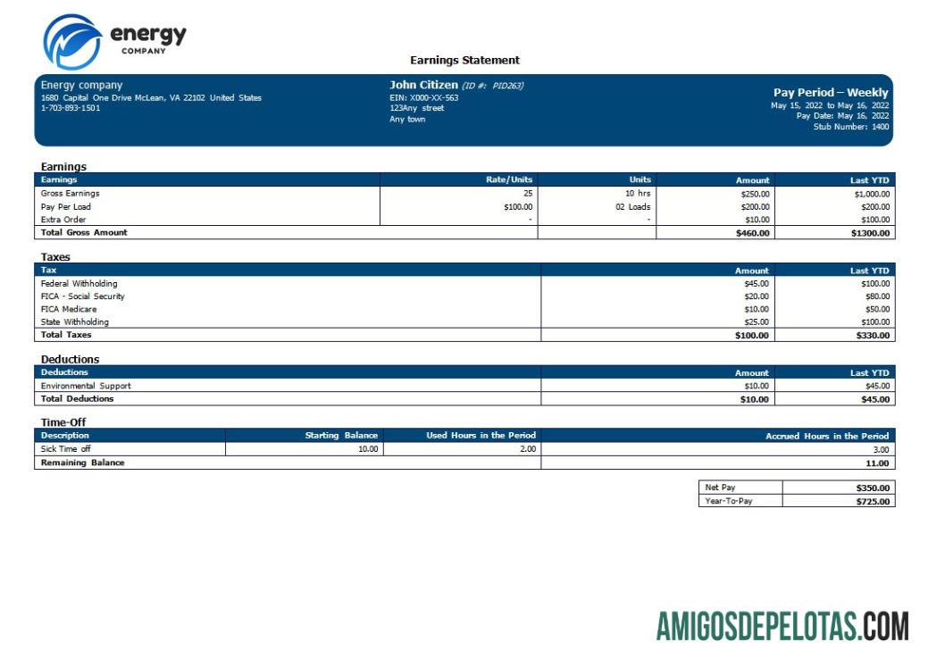 Para download Modelo de folha de pagamento editável de empresa de energia em formatos Word e PDF